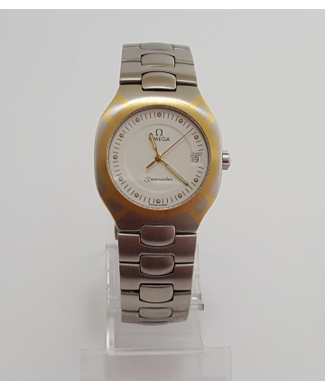 Zegarek Omega Seamaster Quartz z datownikiem - stal oraz złoto
