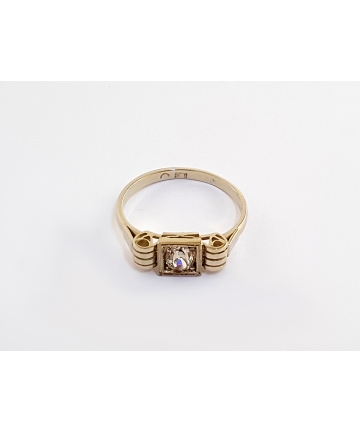 Złoty pierścionek Art Deco...