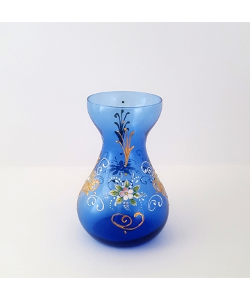 Szklany wazon, sygnowany MURANO z I połowy XX wieku