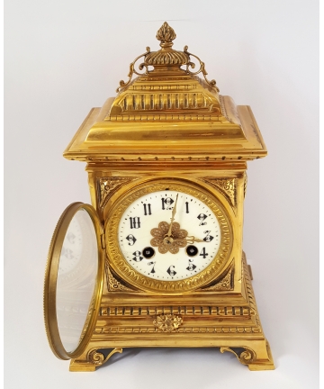 Oryginalny zegar kominkowy z końca XIX wieku - Francja