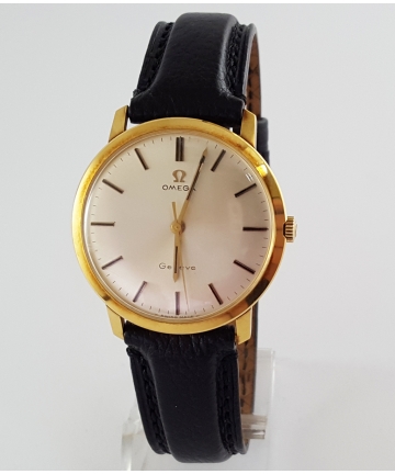 Złoty zegarek OMEGA Geneve - Au 0,750 - 33 mm z 1974 roku